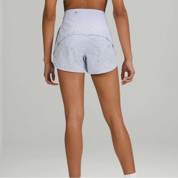 ❤️ Lululemon Speed Up Mid-Rise Lined Short 4" Pastel Blue Multi Size 6 - Picture 12 of 15